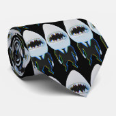 Aangepaste zwarte zonnebril voor haaienvinnen stropdas (Opgerold)