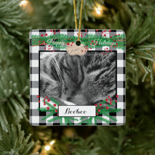Aangepaste zwarte zwarte buffelbalk keramisch ornament
