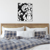 Aangepaste zwartwitscherm canvas afdruk (Insitu (Slaapkamer))