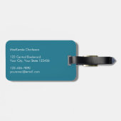 Aangepaste zweefboot Nautical Bagagelabel (Achterkant horizontaal)