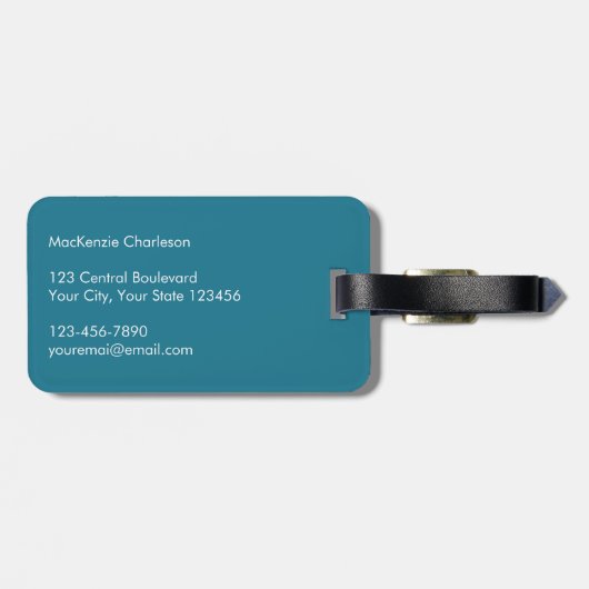 Aangepaste zweefboot Nautical Bagagelabel (Achterkant horizontaal)