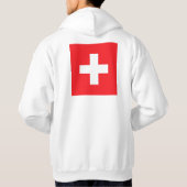 Aangepaste Zwitserse vlag Hoodie (Achterkant)