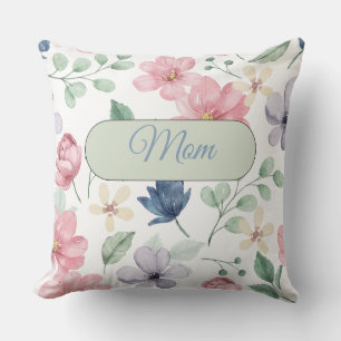 Aangepersonaliseerd Modern Tropical Flowers Sierku Kussen