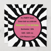 Aangepersonaliseerde 13e uitnodiging van de Partij (Voorkant / Achterkant)