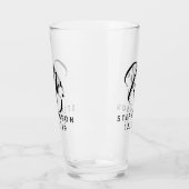 Aangepersonaliseerde aangepaste Mr Mrs Couple die  Glas (Links)