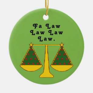 Aangepersonaliseerde advokaat Keepomwille Keramisch Ornament