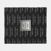 Aangepersonaliseerde Afstuderen Keepomwille Class Fleece Deken (Voorkant (Horizontaal))