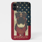 Aangepersonaliseerde Amerikaanse Boxer Case-Mate iPhone Case (Achterkant)