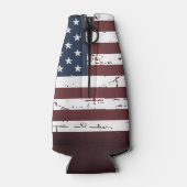 Aangepersonaliseerde Amerikaanse vlag Patriottisch Flesjeskoeler (Achterkant)