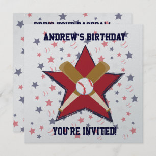 Aangepersonaliseerde Baseball player Birthday part Kaart