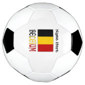 Aangepersonaliseerde Belgische vlag Voetbal (Gedraaid)