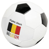 Aangepersonaliseerde Belgische vlag Voetbal (Drie kwart)