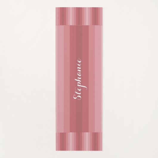 Aangepersonaliseerde benaming Stusty Roos Pink Str Yogamat (Voorkant)