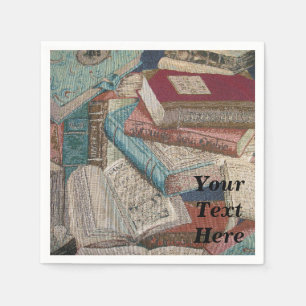 Aangepersonaliseerde boeken Achtergrond Napkins Servet