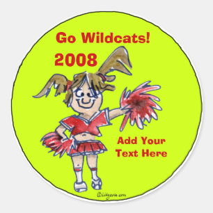 Aangepersonaliseerde Cheerlead Sticker