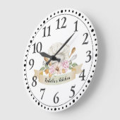 Aangepersonaliseerde Chef Cook Baker's Tools Kitch Grote Klok (Hoek)