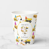 Aangepersonaliseerde constructietransplegger: Birt Papieren Bekers (Achterkant)