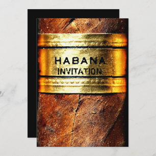 Aangepersonaliseerde Cubaanse Cigars Habana-uitnod Kaart