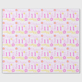 Aangepersonaliseerde de naamleeftijd van de 11e ve cadeaupapier (Vlak)