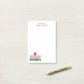 Aangepersonaliseerde docent Post-it Notes Books an (Op bureau)
