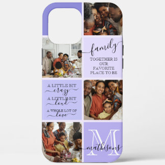 Aangepersonaliseerde familiefotogrammofooncologe f iPhone 12 pro max hoesje