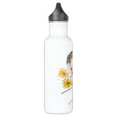 Aangepersonaliseerde Floral Hedegel Waterfles (Links)