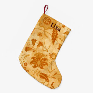 Aangepersonaliseerde Floral kerststaart Kleine Kerstsok