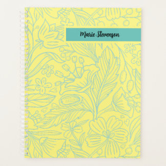 Aangepersonaliseerde Floral Planner van 12 maanden