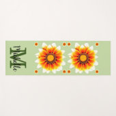 Aangepersonaliseerde Floral Yogamat (Voorkant (horizontaal))