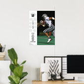 Aangepersonaliseerde Football Poster Naam, Afbeeld (Thuiskantoor)