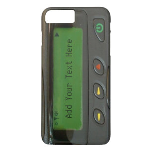 Aangepersonaliseerde Funny 90s Oude School Pager iPhone 8 Plus / 7 Plus Hoesje