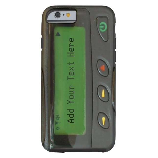 Aangepersonaliseerde Funny 90s Oude School Pager Case-Mate iPhone Case (Achterkant)