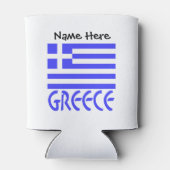 Aangepersonaliseerde Griekse vlag Blikjeskoeler (Achterkant)