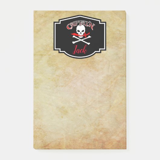 Aangepersonaliseerde Jolly Roger (Cutlass) Post-it Post-it® Notes (Voorkant)