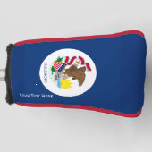 Aangepersonaliseerde Jouw tekst Illinois State Fla Golfheadcover (Voorkant)