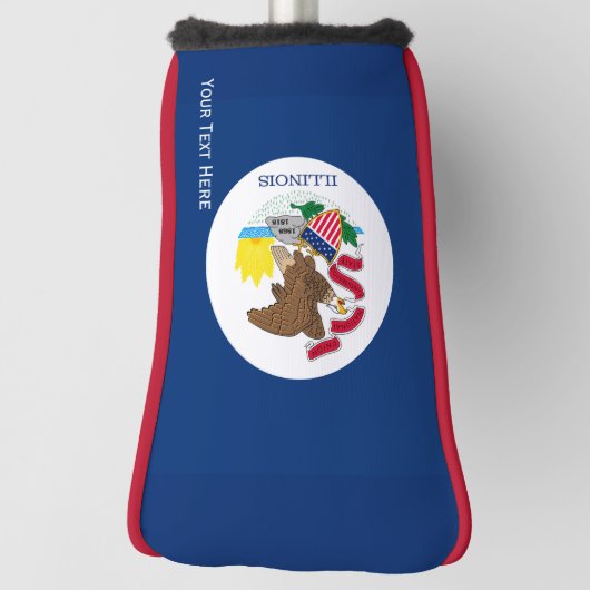 Aangepersonaliseerde Jouw tekst Illinois State Fla Golfheadcover (Draai 90)