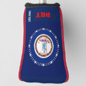 Aangepersonaliseerde Jouw tekst Virginia State Fla Golfheadcover (Draai 90)