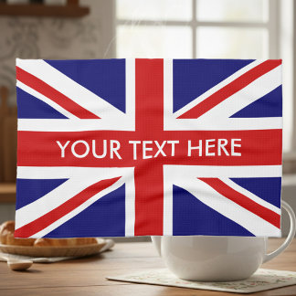 Aangepersonaliseerde keukenhanddoek onder Britse v
