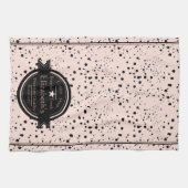 Aangepersonaliseerde keukenhanddoek voor koffiewin (Horizontaal)