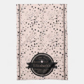 Aangepersonaliseerde keukenhanddoek voor koffiewin (Verticaal)