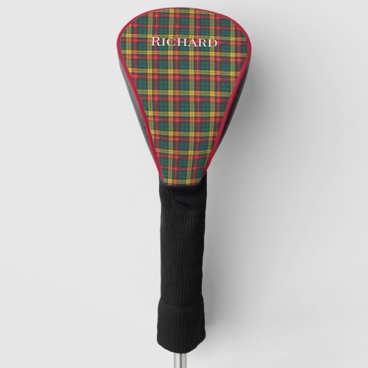 Aangepersonaliseerde lan Buchanan Pset Tartan Golfheadcover (Voorkant)