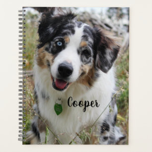 Aangepersonaliseerde Merle Australian Shepherd Pup Planner