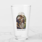 Aangepersonaliseerde Moderne Fotokeepaardbeer Glas (Achterkant)