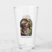 Aangepersonaliseerde Moderne Fotokeepaardbeer Glas (Voorkant)