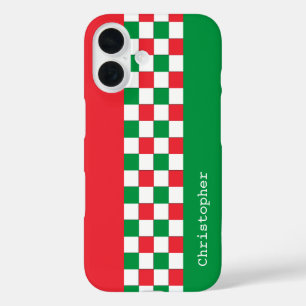 Aangepersonaliseerde moderne Italiaanse racecontro iPhone 16 Hoesje
