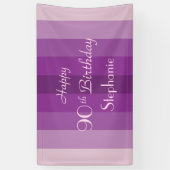 Aangepersonaliseerde naam 90e Paarse aantekening ( Spandoek (Verticaal)