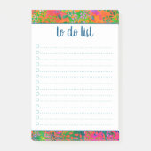 Aangepersonaliseerde naam Abstract kleurig om lijs Post-it® Notes (Voorkant)