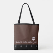 Aangepersonaliseerde naam Siamese Cat Canvas tas (Achterkant)