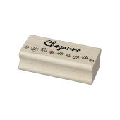 Aangepersonaliseerde naamtekst van het looplijnpat 	rubberstempel (Stempel)