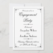 Aangepersonaliseerde partij Chic Elegant Kaart (Voorkant)